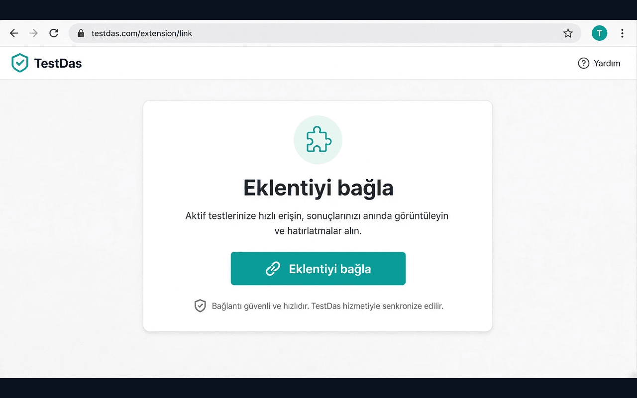 TestDaş extension linking